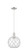Arcadia One Light Mini Pendant in Brushed Satin Nickel (405|716-1P-SN-G122-10RW)