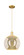 Arcadia One Light Mini Pendant in Satin Gold (405|716-1P-SG-G128-12)