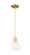 Arcadia One Light Mini Pendant in Satin Gold (405|716-1P-SG-G1217-6WV)