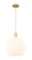 Arcadia One Light Mini Pendant in Satin Gold (405|716-1P-SG-G1217-14WV)