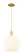 Arcadia One Light Mini Pendant in Satin Gold (405|716-1P-SG-G1217-12WV)
