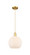 Arcadia One Light Mini Pendant in Satin Gold (405|716-1P-SG-G121-10)