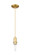 Arcadia One Light Mini Pendant in Satin Gold (405|716-1P-SG)