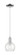 Arcadia One Light Mini Pendant in Polished Nickel (405|716-1P-PN-G124-6)