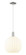 Arcadia One Light Mini Pendant in Polished Nickel (405|716-1P-PN-G1217-12WV)