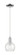 Arcadia One Light Mini Pendant in Polished Chrome (405|716-1P-PC-G124-6)