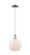 Arcadia One Light Mini Pendant in Polished Chrome (405|716-1P-PC-G121-8)