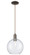 Arcadia One Light Mini Pendant in Oil Rubbed Bronze (405|716-1P-OB-G124-10)