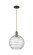Arcadia One Light Mini Pendant in Oil Rubbed Bronze (405|716-1P-OB-G1213-12CL)