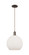 Arcadia One Light Mini Pendant in Oil Rubbed Bronze (405|716-1P-OB-G121-12)