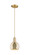 Arcadia One Light Mini Pendant in Champagne Bronze (405|716-1P-CB-G128-8)