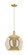 Arcadia One Light Mini Pendant in Champagne Bronze (405|716-1P-CB-G128-14)