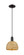 Arcadia One Light Mini Pendant in Matte Black (405|716-1P-BK-RBD-8-NAT)