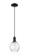 Arcadia One Light Mini Pendant in Matte Black (405|716-1P-BK-G362)