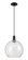 Arcadia One Light Mini Pendant in Matte Black (405|716-1P-BK-G124-12)