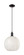 Arcadia One Light Mini Pendant in Matte Black (405|716-1P-BK-G1216-12WM)