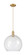 Arcadia One Light Mini Pendant in Brushed Brass (405|716-1P-BB-G124-14)