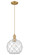 Arcadia One Light Mini Pendant in Brushed Brass (405|716-1P-BB-G122-10RW)