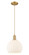 Arcadia One Light Mini Pendant in Brushed Brass (405|716-1P-BB-G1217-10WV)
