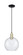 Arcadia One Light Mini Pendant in Black Antique Brass (405|716-1P-BAB-G124-10)