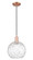 Arcadia One Light Mini Pendant in Antique Copper (405|716-1P-AC-G1215-10)