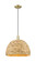 Arcadia One Light Mini Pendant in Antique Brass (405|716-1P-AB-RBD-16-NAT)