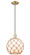 Arcadia One Light Mini Pendant in Antique Brass (405|716-1P-AB-G121-10RB)
