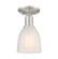 Arcadia One Light Semi-Flush Mount in Brushed Satin Nickel (405|716-1C-SN-G441)