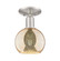 Arcadia One Light Semi-Flush Mount in Brushed Satin Nickel (405|716-1C-SN-G128-6)