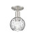 Arcadia One Light Semi-Flush Mount in Brushed Satin Nickel (405|716-1C-SN-G1215-6)