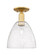 Arcadia One Light Semi-Flush Mount in Satin Gold (405|716-1C-SG-GBD-94)