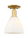 Arcadia One Light Semi-Flush Mount in Satin Gold (405|716-1C-SG-GBD-751)