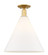 Arcadia One Light Semi-Flush Mount in Satin Gold (405|716-1C-SG-GBC-161)