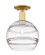 Arcadia One Light Semi-Flush Mount in Satin Gold (405|716-1C-SG-G556-10CL)