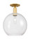 Arcadia One Light Semi-Flush Mount in Satin Gold (405|716-1C-SG-G122-12)