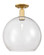 Arcadia One Light Semi-Flush Mount in Satin Gold (405|716-1C-SG-G122-14)