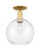 Arcadia One Light Semi-Flush Mount in Satin Gold (405|716-1C-SG-G122-10)