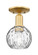 Arcadia One Light Semi-Flush Mount in Satin Gold (405|716-1C-SG-G1215-6)