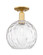 Arcadia One Light Semi-Flush Mount in Satin Gold (405|716-1C-SG-G1215-10)