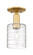 Arcadia One Light Semi-Flush Mount in Satin Gold (405|716-1C-SG-G1113)