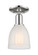 Arcadia One Light Semi-Flush Mount in Polished Nickel (405|716-1C-PN-G441)