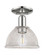 Arcadia One Light Semi-Flush Mount in Polished Nickel (405|716-1C-PN-G422)