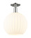 Arcadia One Light Semi-Flush Mount in Polished Nickel (405|716-1C-PN-G1217-12WV)