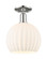 Arcadia One Light Semi-Flush Mount in Polished Nickel (405|716-1C-PN-G1217-10WV)