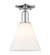Arcadia One Light Semi-Flush Mount in Polished Chrome (405|716-1C-PC-GBC-81)