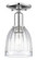 Arcadia One Light Semi-Flush Mount in Polished Chrome (405|716-1C-PC-G442)