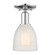 Arcadia One Light Semi-Flush Mount in Polished Chrome (405|716-1C-PC-G441)