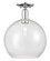 Arcadia One Light Semi-Flush Mount in Polished Chrome (405|716-1C-PC-G124-12)