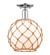 Arcadia One Light Semi-Flush Mount in Polished Chrome (405|716-1C-PC-G121-10RB)