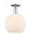 Arcadia One Light Semi-Flush Mount in Polished Chrome (405|716-1C-PC-G121-10)
